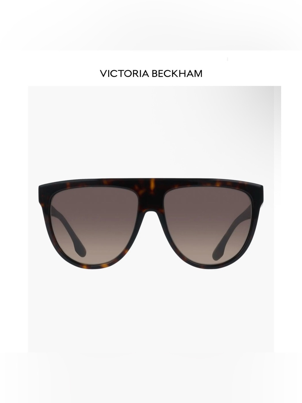 Victoria Beckham Tortoiseshell Shield Sunglasses NWT